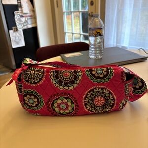Vera Bradley Pink Medallion Quilted Shoulder Bag Excellent Condition